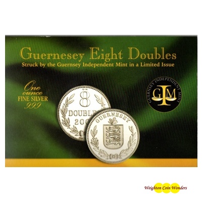 2005 1oz Silver - Guernsey Eight Doubles